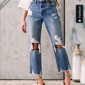 Flying Monkey- Ultra High Rise Straight Jean